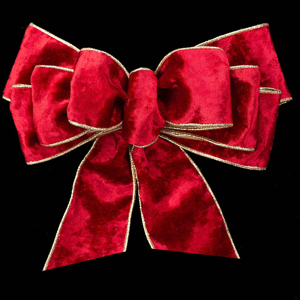 2 1/2" WIRED LAME JEWEL TONE VELVET RIBBON