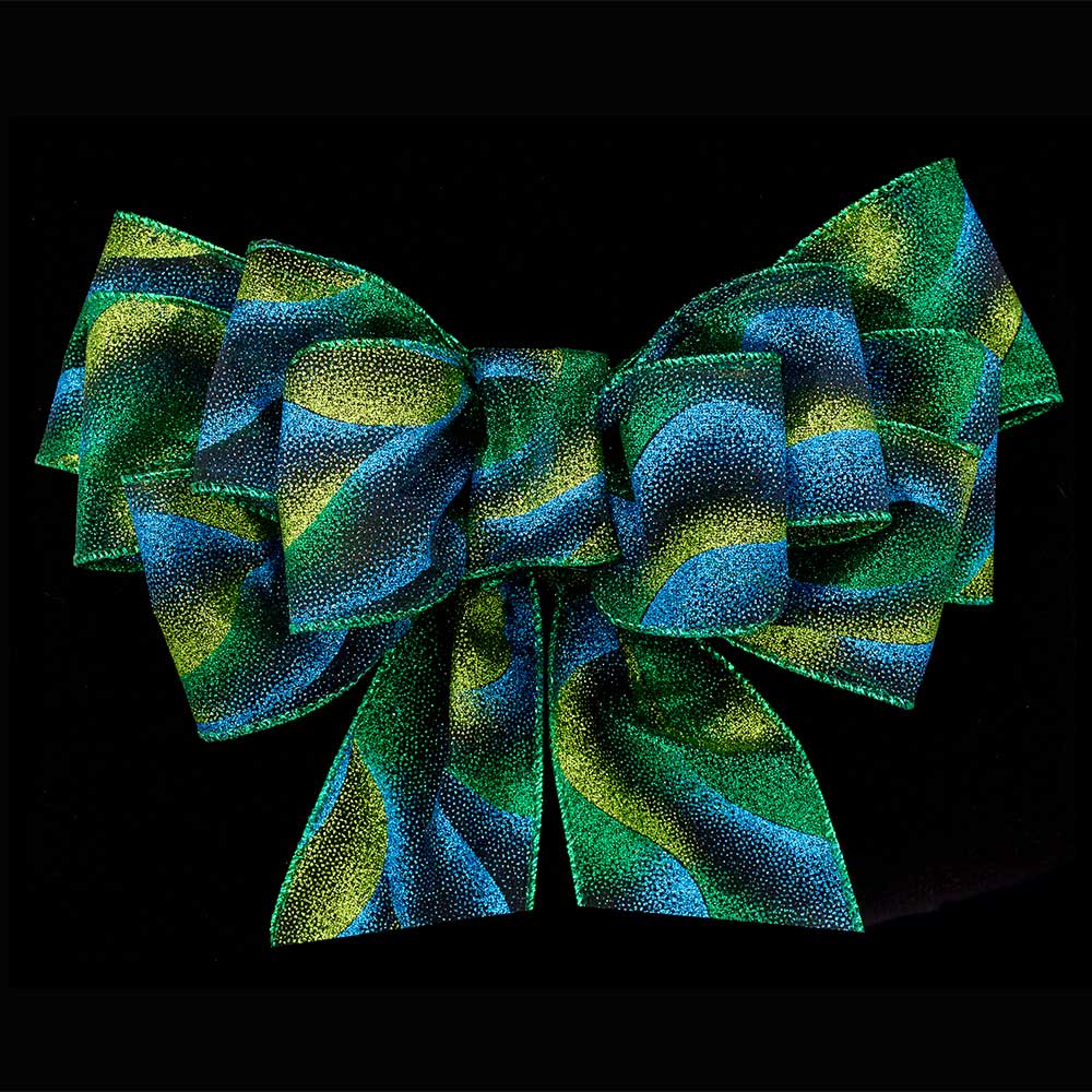 2 1/2" WIRED SHEER EDDY RIBBON