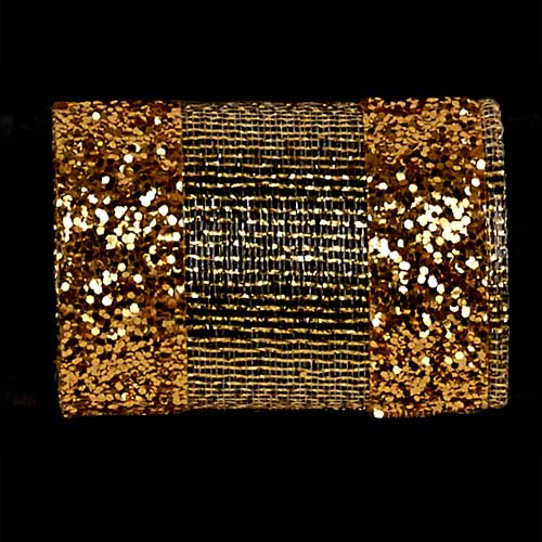 1 3/8" WIRED GLIT EDGED SHEER,G