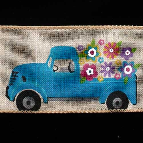 2 1/2" WIRED SPRING,BLUE TRUCK