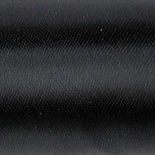 2 1/4" DOUBLE FACED SATIN, BLACK