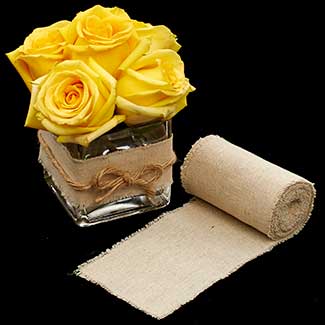 2" FRINGED LINEN RIBBON