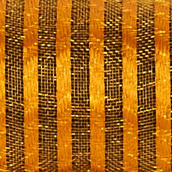1 3/8" WIRED SHEER STRIPES,GOLDEN