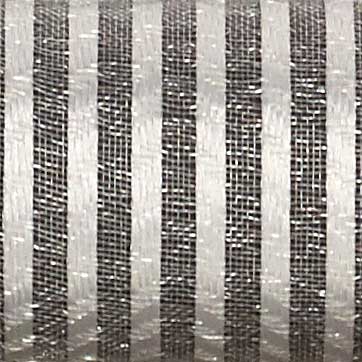1 3/8" WIRED SHEER STRIPES,IVORY