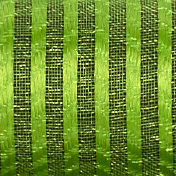 1 3/8" WIRED SHEER STRIPES,LIME