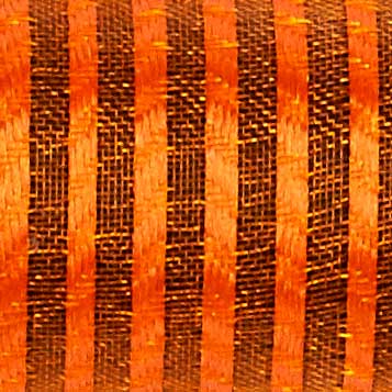 1 3/8" WIRED SHEER STRIPES,ORANGE
