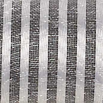 1 3/8" WIRED SHEER STRIPES,WHITE