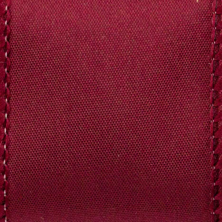 1 3/8" WIRED TAFFETA,BURGUNDY