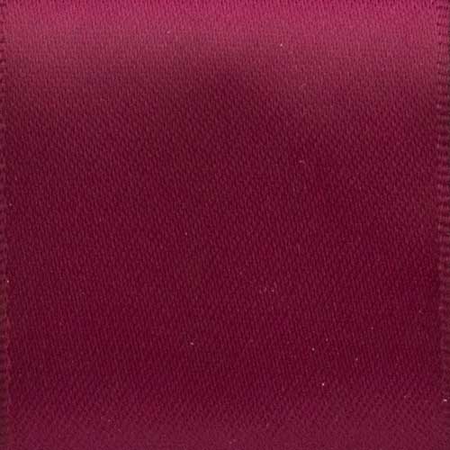 1 3/8" DBL FACED SATIN,WINE