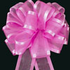 9/16" SATIN / CHIFFON PULL BOWS, HOT PINK
