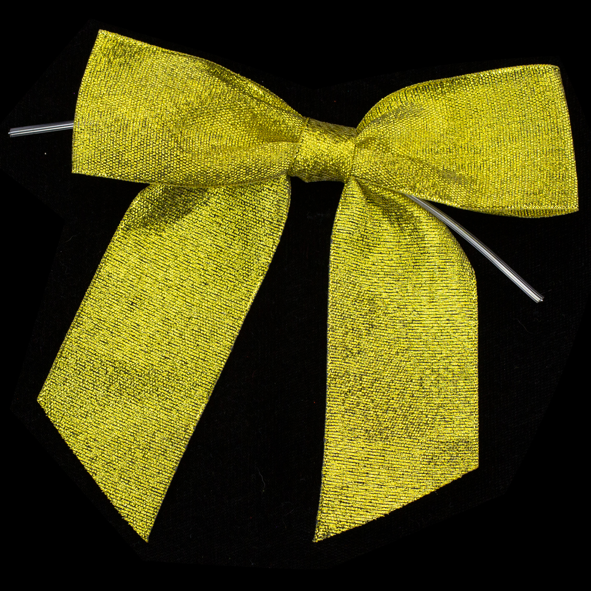 7/8" METALLIC BOWS,GOLD