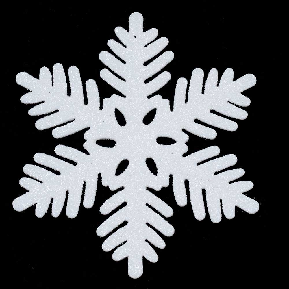 8" WHITE SNOWFLAKES