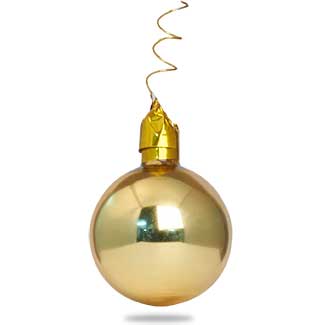 1.5" GLASS BALLS,GOLD
