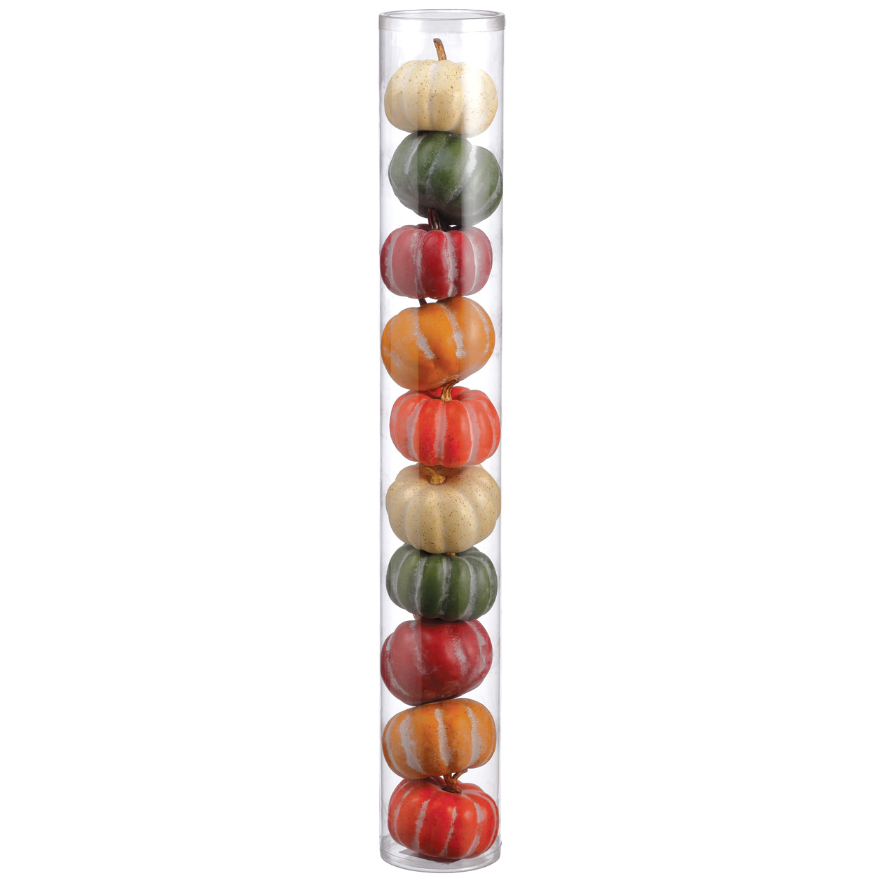 28" TUBE OF ASSORTED PUMPKINS