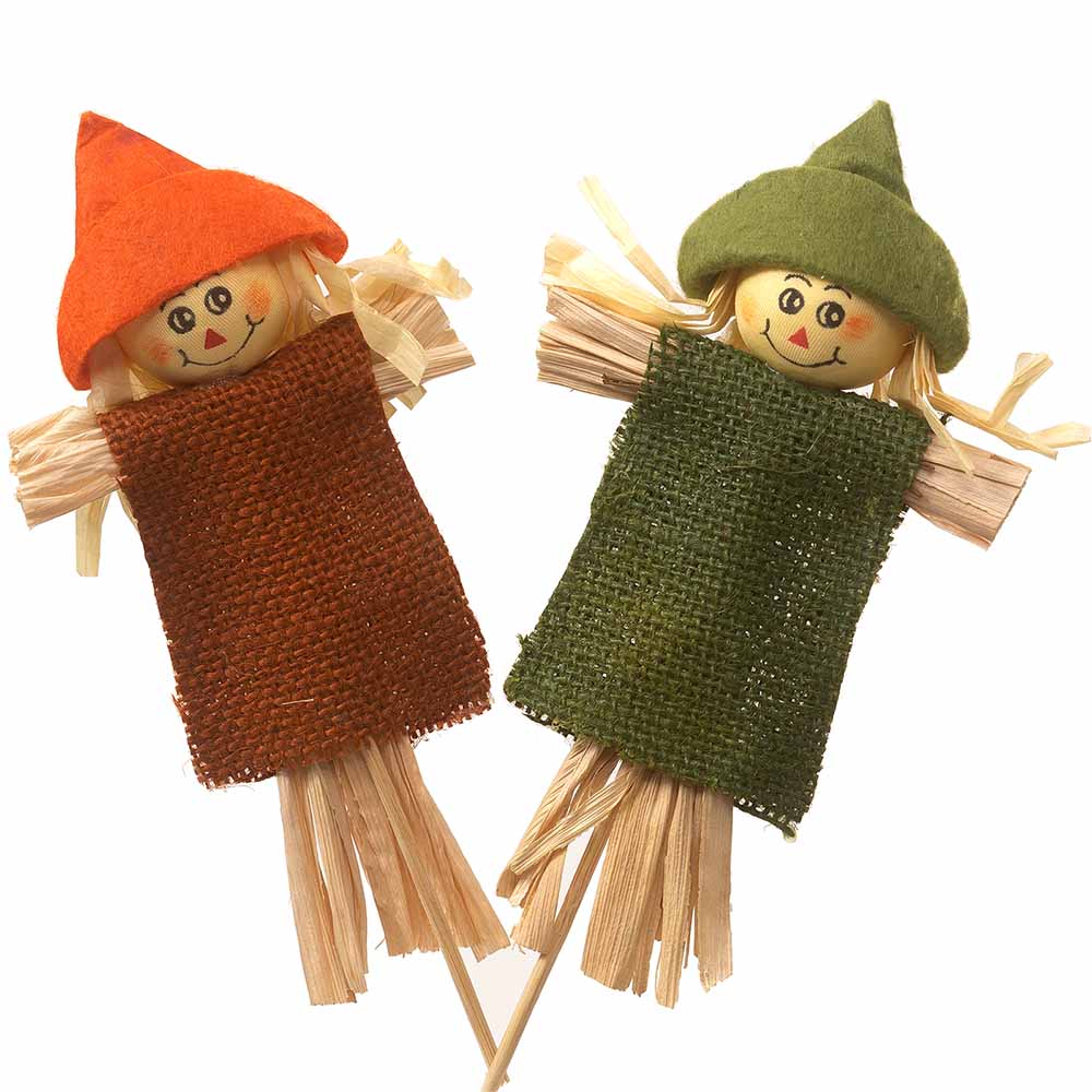 6" ASST SCARECROWS W/2"  KS