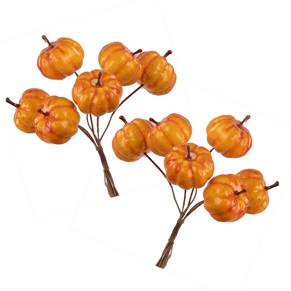1" PUMPKINS ON WIRE