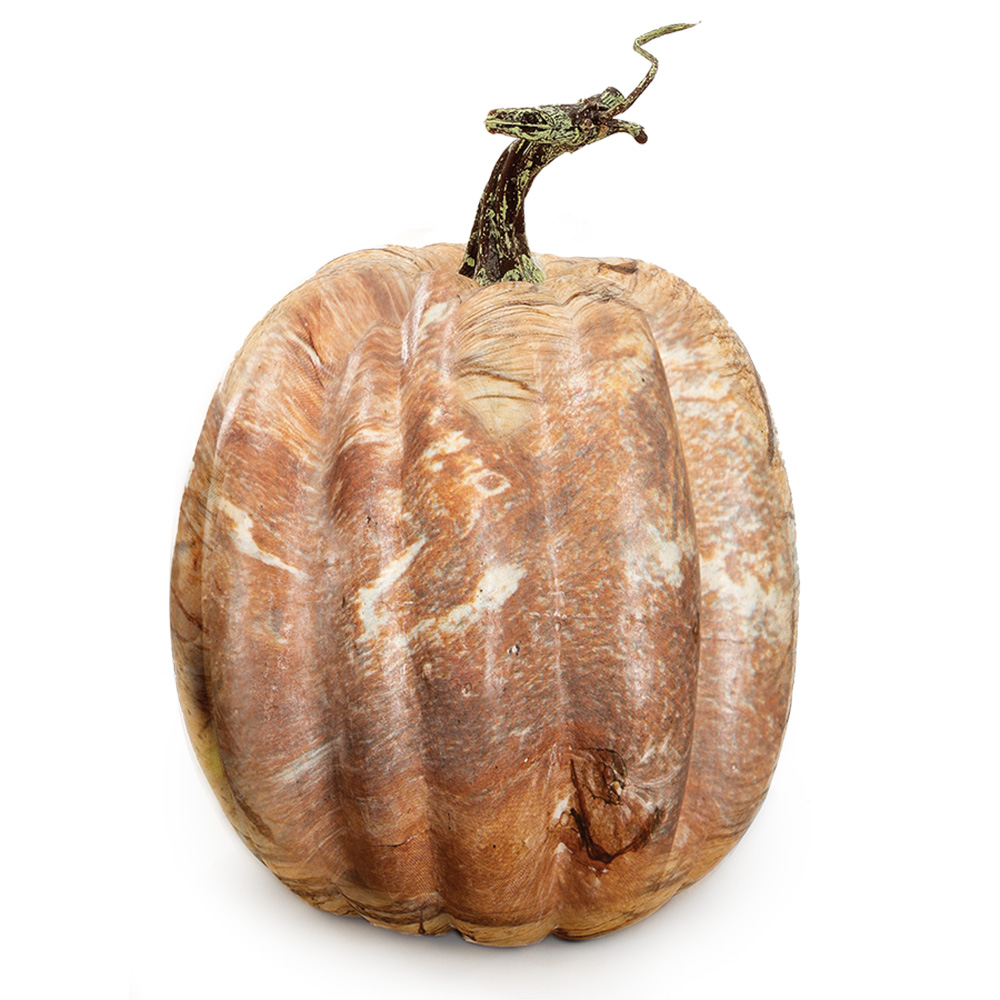 7.5" MARBLE LOOK PUMPKIN