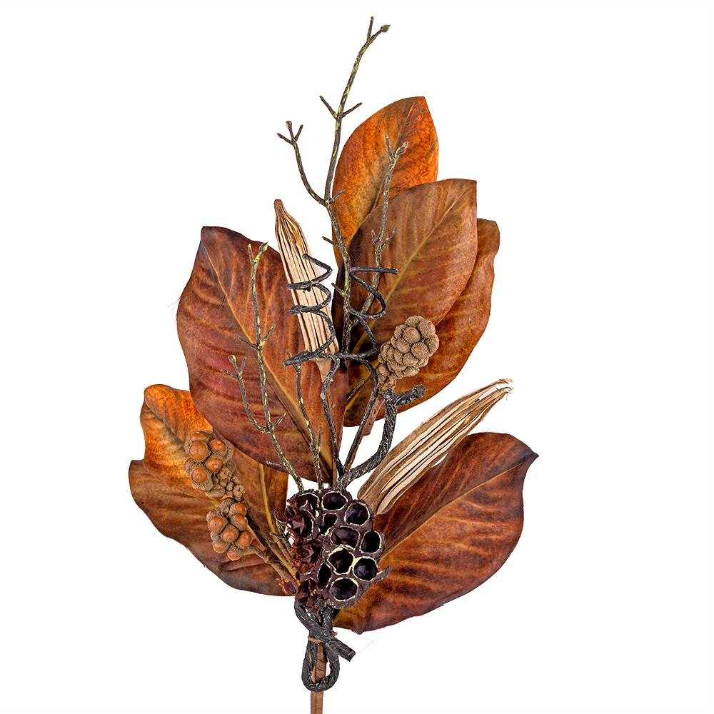 31" MAGNOLIA LEAF/POD SPR